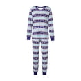 thumbnail image 1 of Binpure Family Matching Christmas Pajamas Set, Stripe T-Shirt + Long Pants, 1 of 8