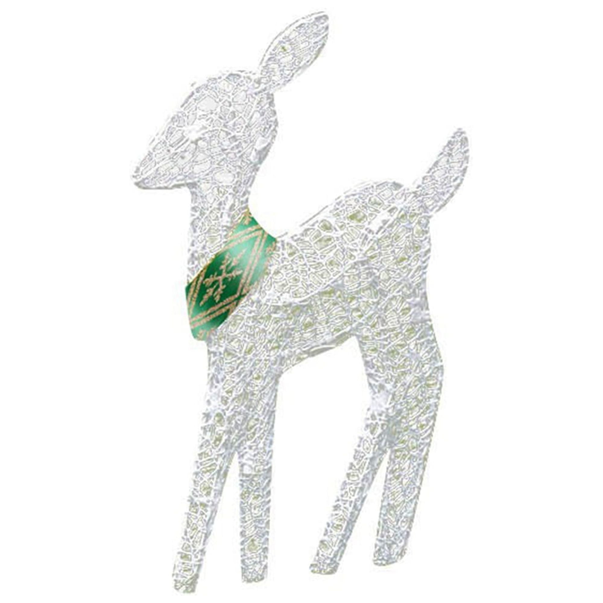 Binpure Prelit Christmas Reindeer Family, Outdoor Holiday Deer Yard