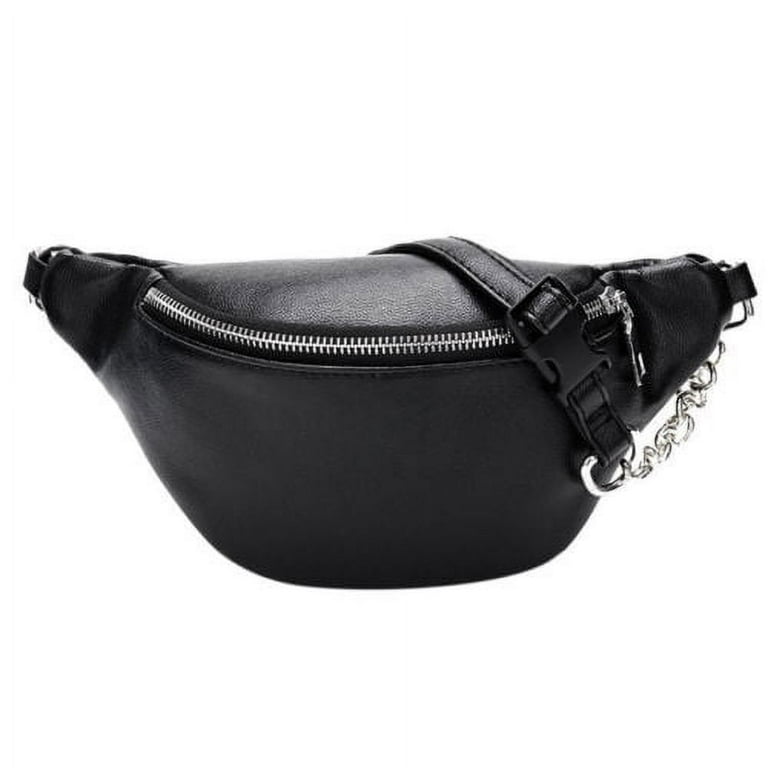 Leather chain deals bum bag
