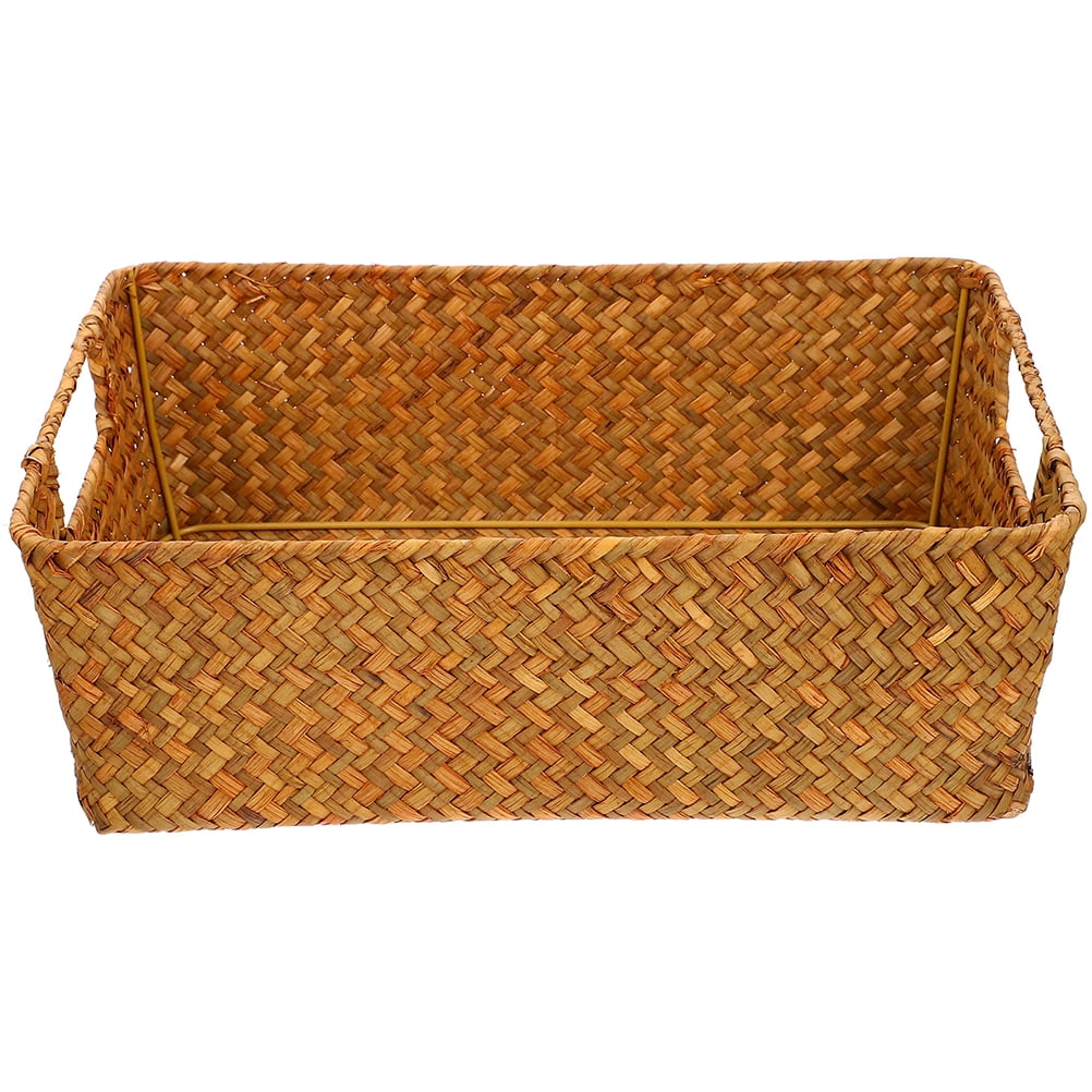 Bins Snack Display Straw Bread Basket Wicker Material - Walmart.com
