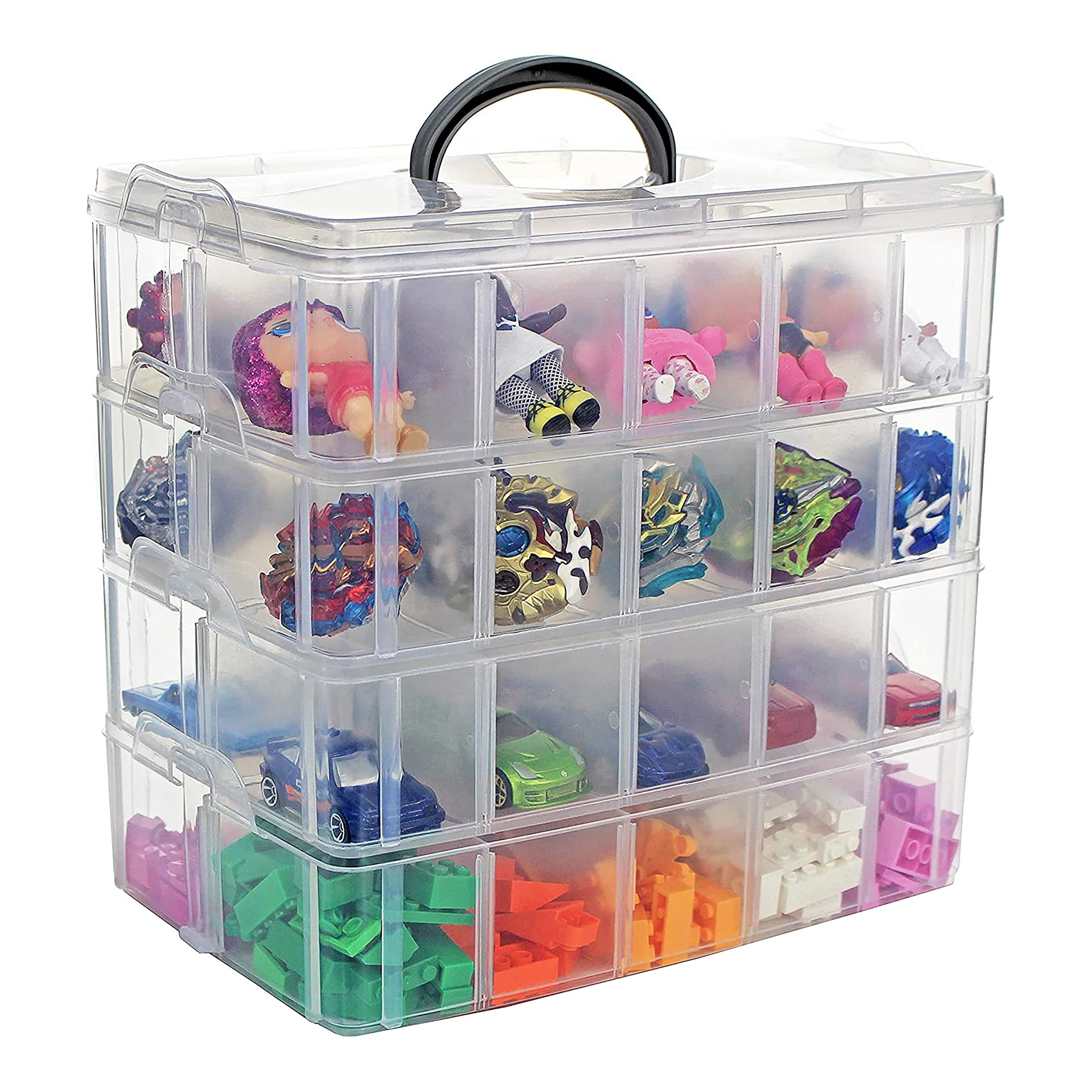 Toy Storage Organizer Case Compatible with Hot Wheels Car, Matchbox Cars,  Portable Carrying Container Carrier Holder Fit for 88 Toys Car (Box Only)
