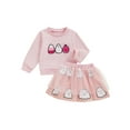 Binshrliy 2Pcs Baby Girls Halloween Clothes Toddler Embroidery Long
