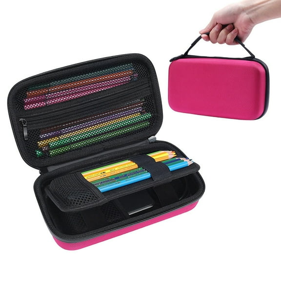 Hard Pencil Case Box for Adluts,Durable Pen Carrying Case with Zipper
