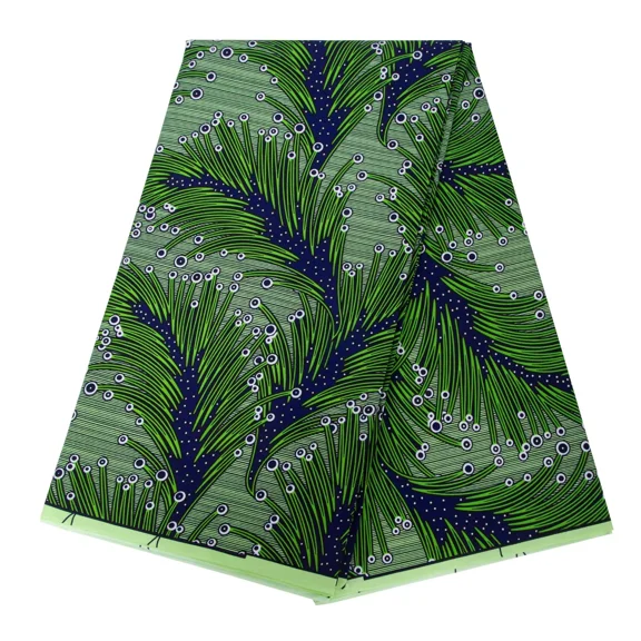 BintaRealWax 6 Yards Ankara African Fabric Polyester Wax Print Fabric for Sewing Tissu Craft DIY Party Dress-FP6716
