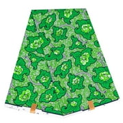 BintaRealWax 6 yards Ankara African fabric Ankara polyester fabric Patterned for sewing, crafts DIY, party dresses