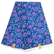 BintaRealWax 6 yards Ankara African fabric Ankara polyester fabric Patterned for sewing, crafts DIY, party dresses