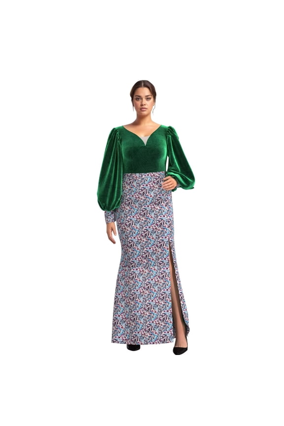Africa Dress for Women African Wax Print Dresses Dashiki Plus Size Africa Style Clothing for Women Dress WY10905
