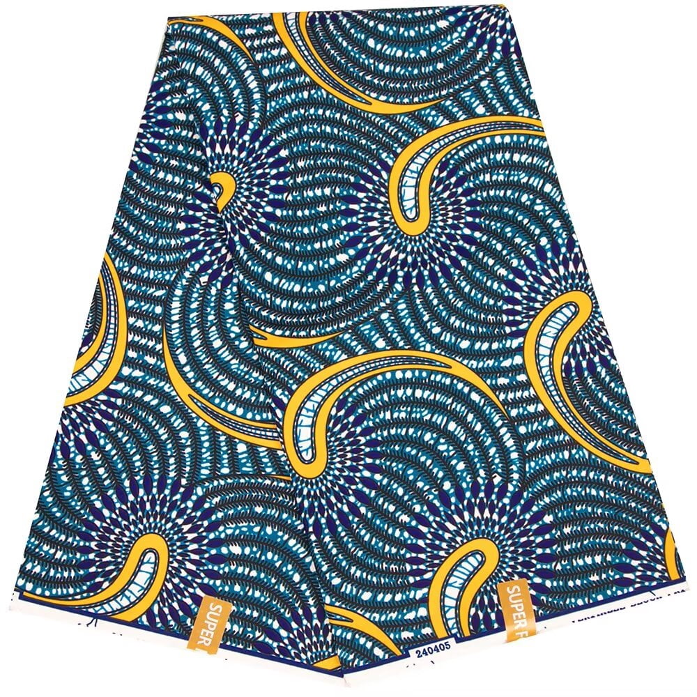 BintaRealWax Africa new 6 yards polyester fabric Batik printing process ...