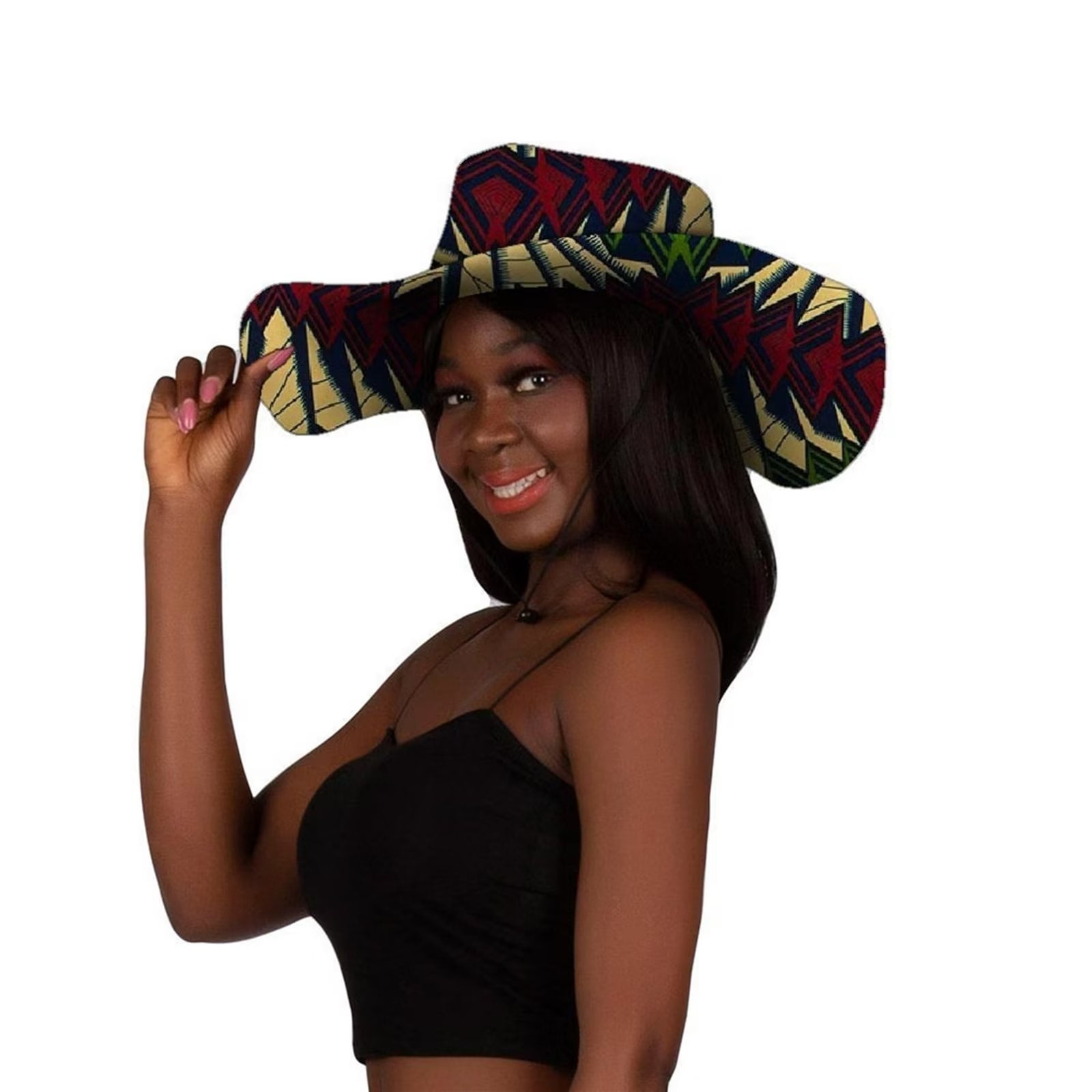 BintaRealWax African Ankara Summer Sun Hat Women s Bucket Hats
