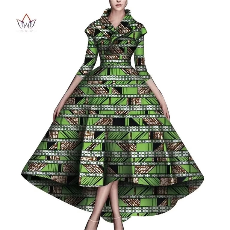 navy blue dress for baby girl Girls' Handmade African Print Dress: Sleeveless A-Line Summer Clothing