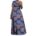 thumbnail image 1 of BintaRealWax African Dresses for Women Ankara Print off Shoulder Lady Dresses Dashiki Party Clothes African Abayas for Women, 1 of 2