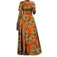 thumbnail image 1 of BintaRealWax African Dresses for Women Ankara Print off Shoulder Lady Dresses Dashiki Party Clothes African Abayas for Women, 1 of 2