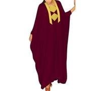 BintaRealWax African Dresses for Women Muslim Fashion Dubai Abaya Long Dresses Boubou Dashiki Traditional Evening Gown
