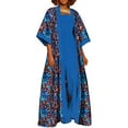 thumbnail image 1 of BintaRealWax African Fashion Women's Sets African Wax Printed Fabric Fashion New kaftan 3-piece set, 1 of 2