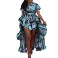 thumbnail image 1 of BintaRealWax African Fashion Women's Two Piece Set Women's Dresses Party Dresses Long Skirts and Shorts With Belt African Wax Printed Cotton Fabrics, 1 of 5