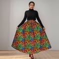 thumbnail image 1 of BintaRealWax African Women African Print Long Skirt Ankara Dashiki High Waist A Line Maxi Long Umbrella Skirt Ladies Clothing WY1744, 1 of 5