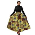 thumbnail image 1 of BintaRealWax African Women African Print Long Skirt Ankara Dashiki High Waist A Line Maxi Long Umbrella Skirt Ladies Clothing WY1744, 1 of 5