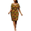thumbnail image 1 of BintaRealWax African Women's Strapless Dress Batik Printed Cotton Fabric Comfortable and generous, 1 of 2