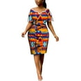 thumbnail image 1 of BintaRealWax African Women's Strapless Dress Batik Printed Cotton Fabric Comfortable and generous, 1 of 2