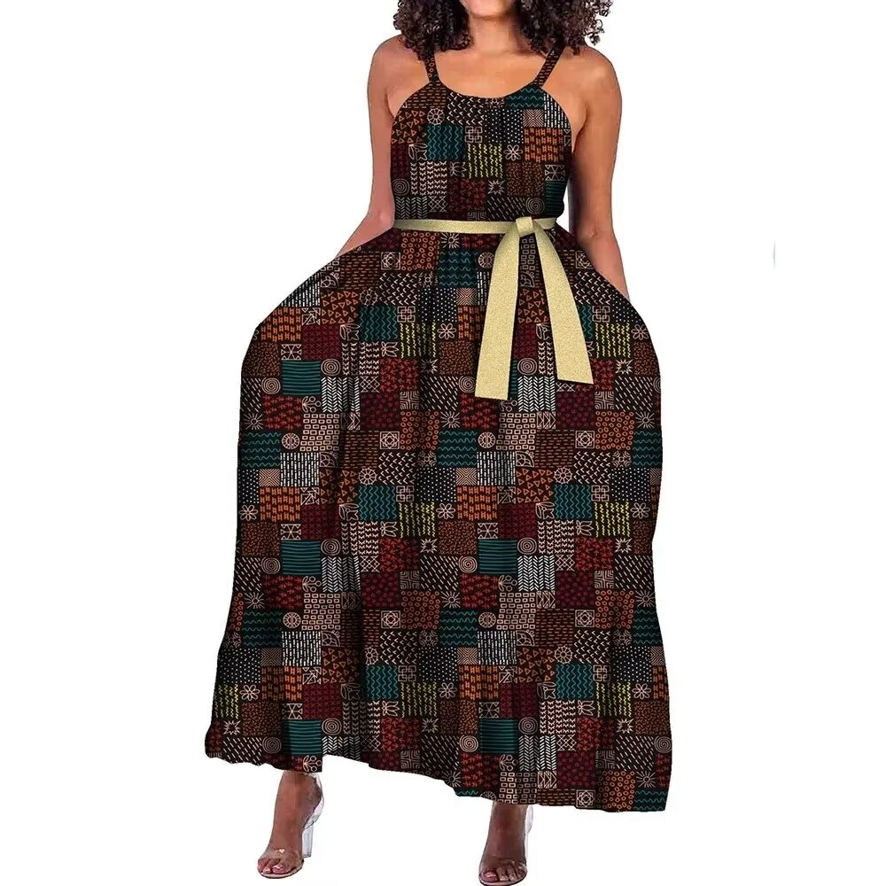 knee length dresses for ladies RACHELLE African Print mini Dress