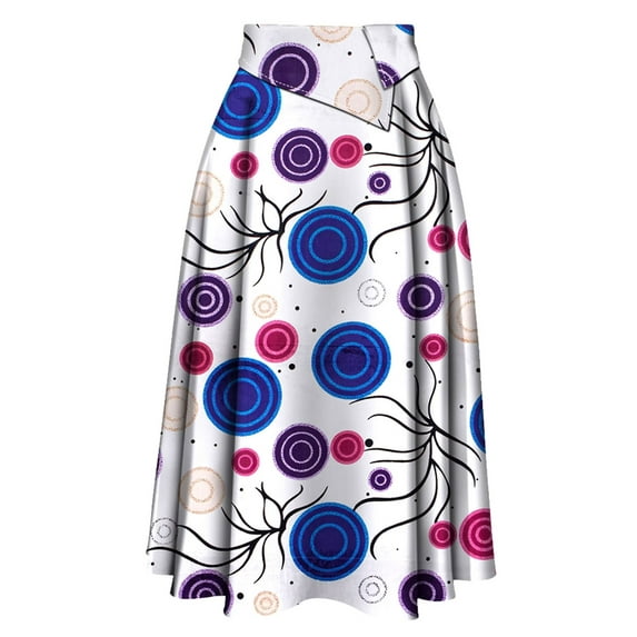 BintaRealWax African women's half skirt African wax printed pure cotton floral cloth women's long skirt