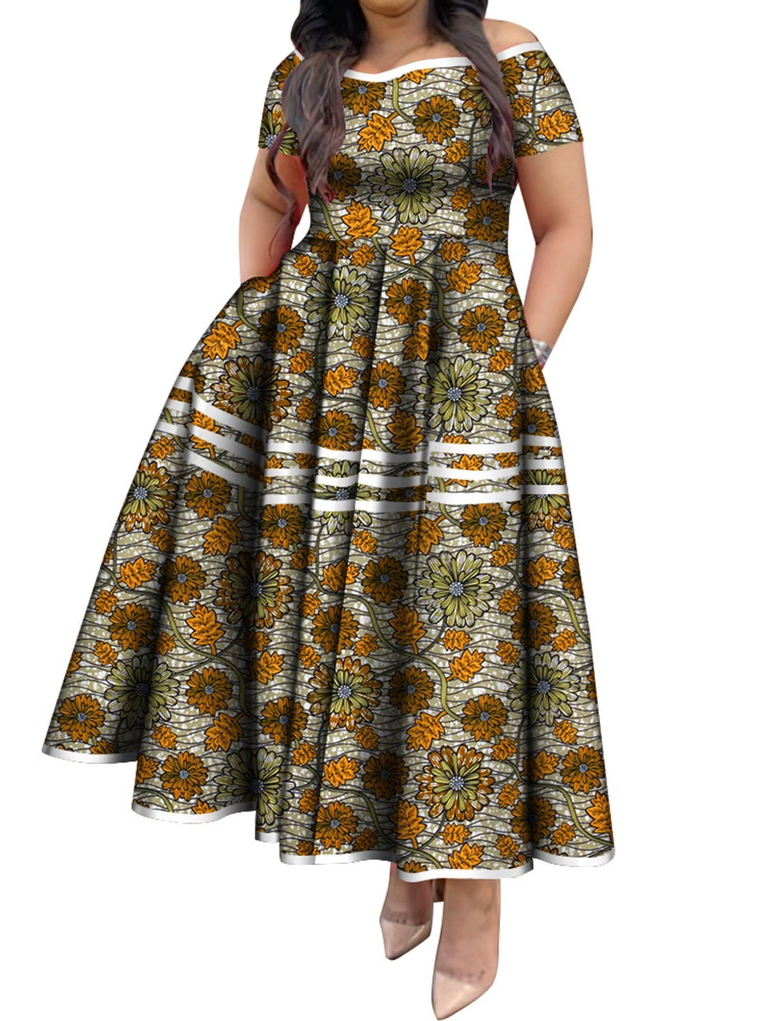 BintaRealWax Ankara African Dresses for Women UK | Ubuy