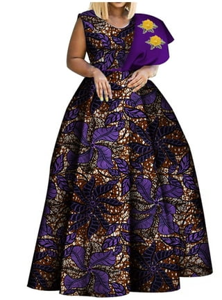 African Dresses Women Sleeveless Robe Maxi Dress Summer Long Dress