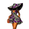 thumbnail image 1 of BintaRealWax Summer African Print Sleeveless Jumpsuit Pant with Hat WY8844, 1 of 5
