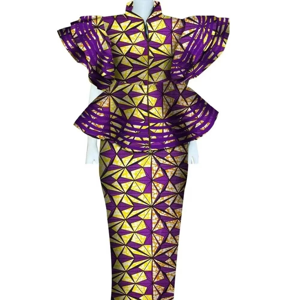 BintaRealWax Women's African Dresses Dashiki Women's Skirt Sets Zipper Tops back split Long Party Dresses - Walmart.com BintaRealWax Women's African Dresses Dashiki Women's Skirt Sets Zipper Tops back split Long Party Dresses - Walmart.com