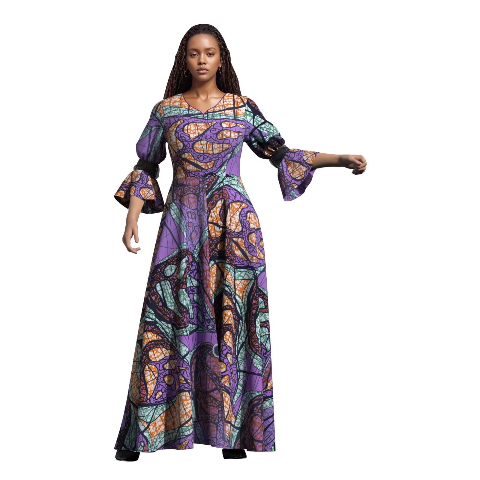 long sleeve african traditional dresses Amazon.com: African Dresses for Women Puff Sleeve Ankara Fashion African  Traditional Clothes for Dashiki Party Lady Evening Gowns : Clothing, Shoes  & Jewelry