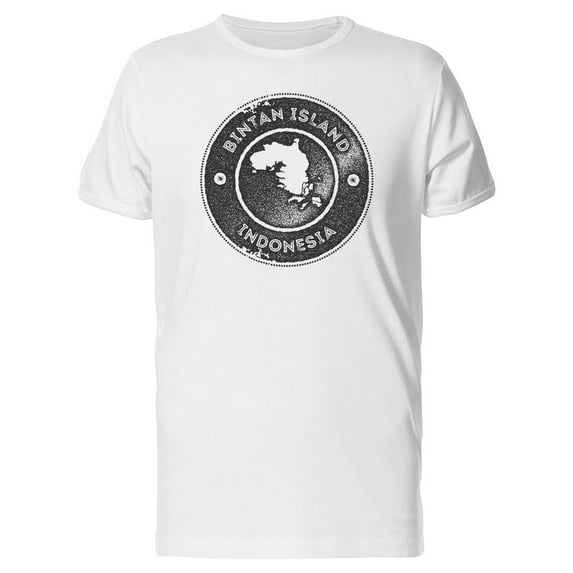 Bintan Island Cool Map Indonesia Tee Men's -Image by Shutterstock