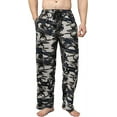 thumbnail image 1 of Bintangor Men Pajama Sleep Pants 100% Cotton Knit Lounge Wear Long Camouflage Blue L, 1 of 3