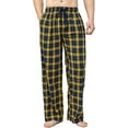 thumbnail image 1 of Bintangor Men's Pajama Pant 100% Woven Cotton Plaid Sleep Elastic Waistband Lounge Wear Long Pjs Yellow L, 1 of 3