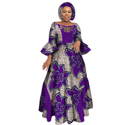 fitted lace wedding dress African print dress for girls – TJ African Print Dresses main image 1