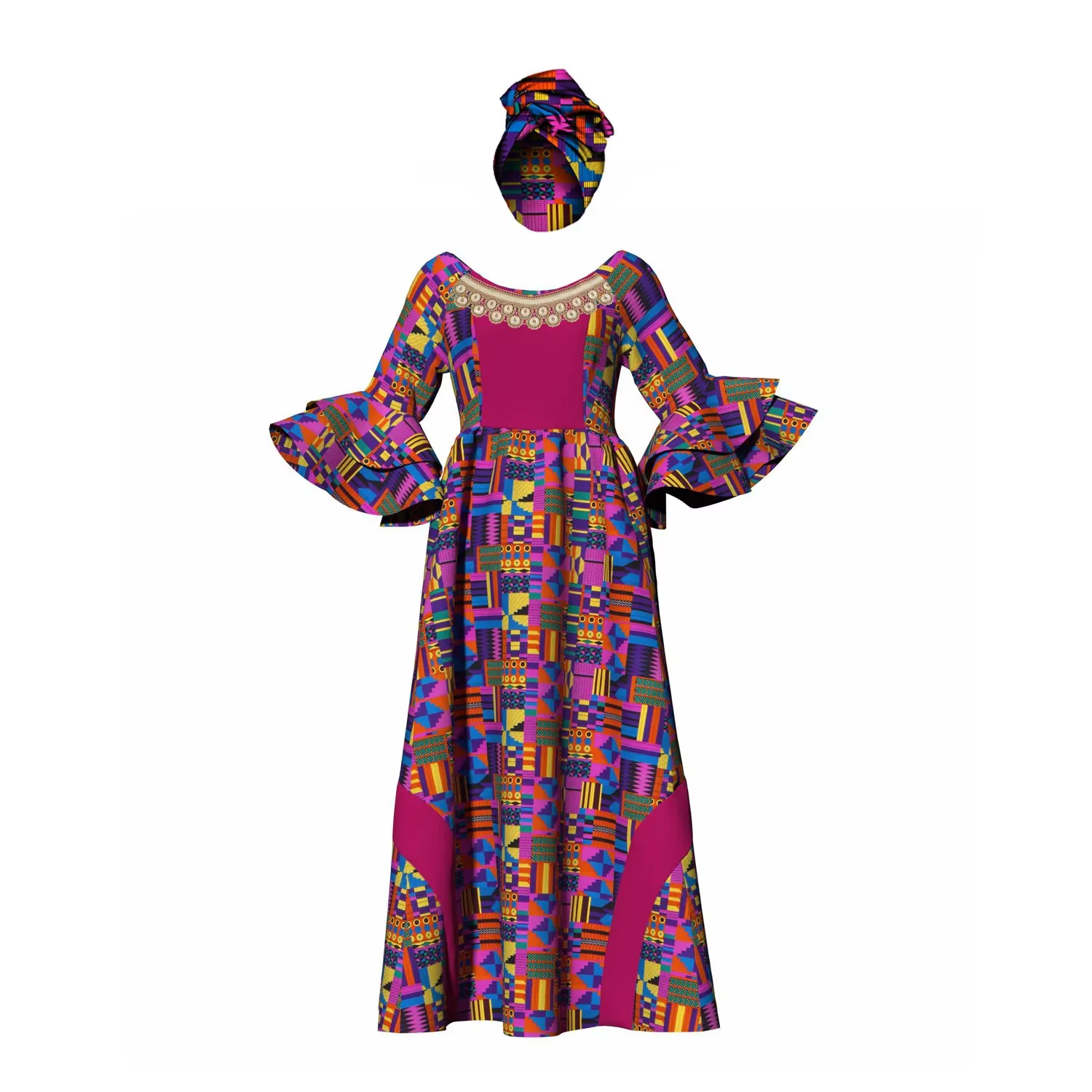 african print long sleeve dresses Long Sleeve Dresses KAYAMMAH