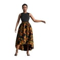 thumbnail image 1 of Bintarealwax African Print Skirt for Women Traditional Ankara Casual Dashiki High Waist Long Skirts, 1 of 5