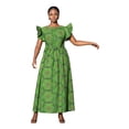 thumbnail image 1 of Bintarealwax African Women's Slim Fitting Sexy Long Dress with African Print Suitable for Daily Gatherings WY2410, 1 of 5