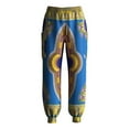 thumbnail image 1 of Bintarealwax Summer Women Pants African Wax Print High Waist Drawstring Loose Casual Trouser with Pockets WY10314, 1 of 5