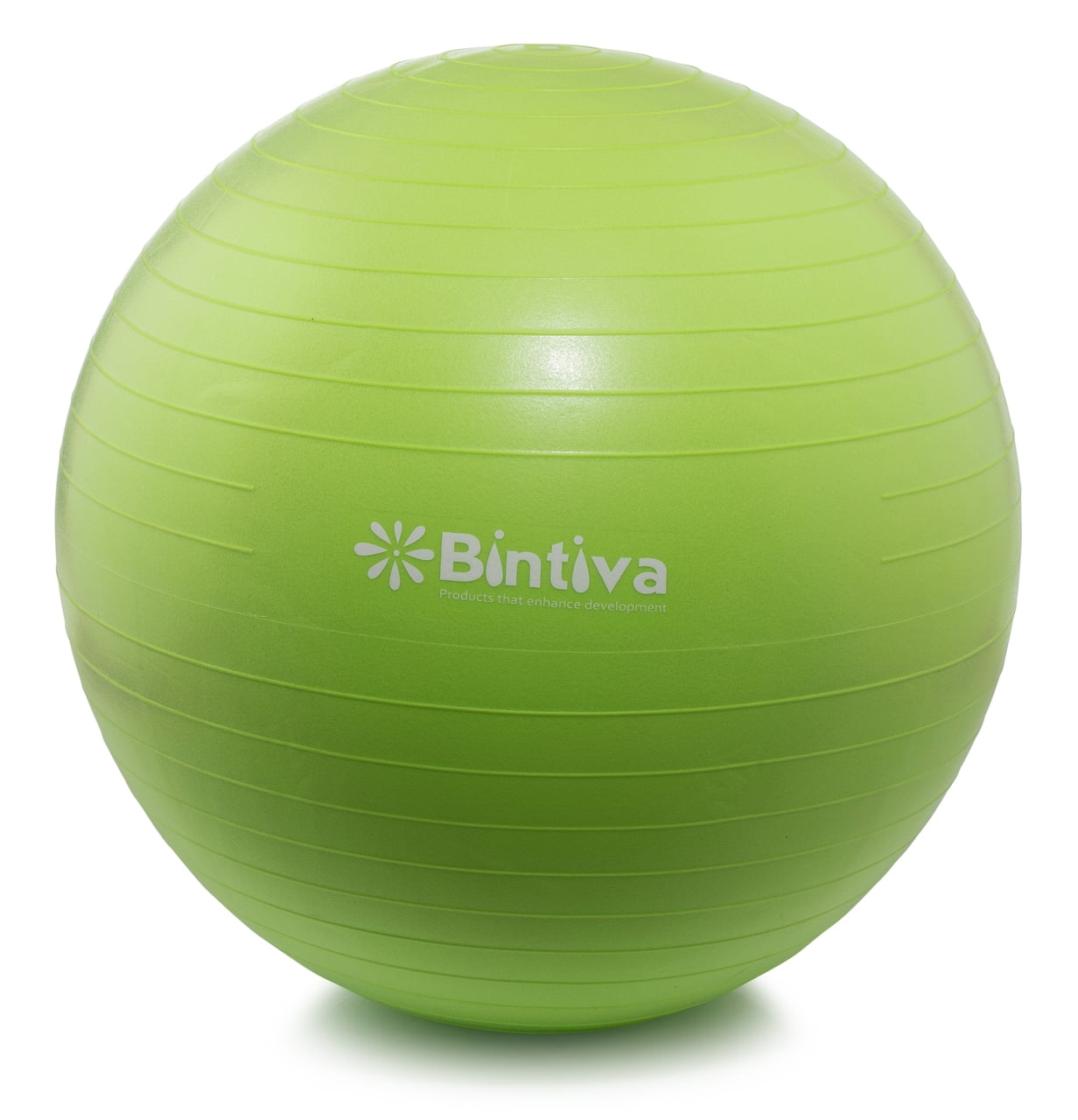 Bintiva Anti-burst Fitness Exercise Stability Yoga Ball, Including Free Foot Pump - 65cm Green