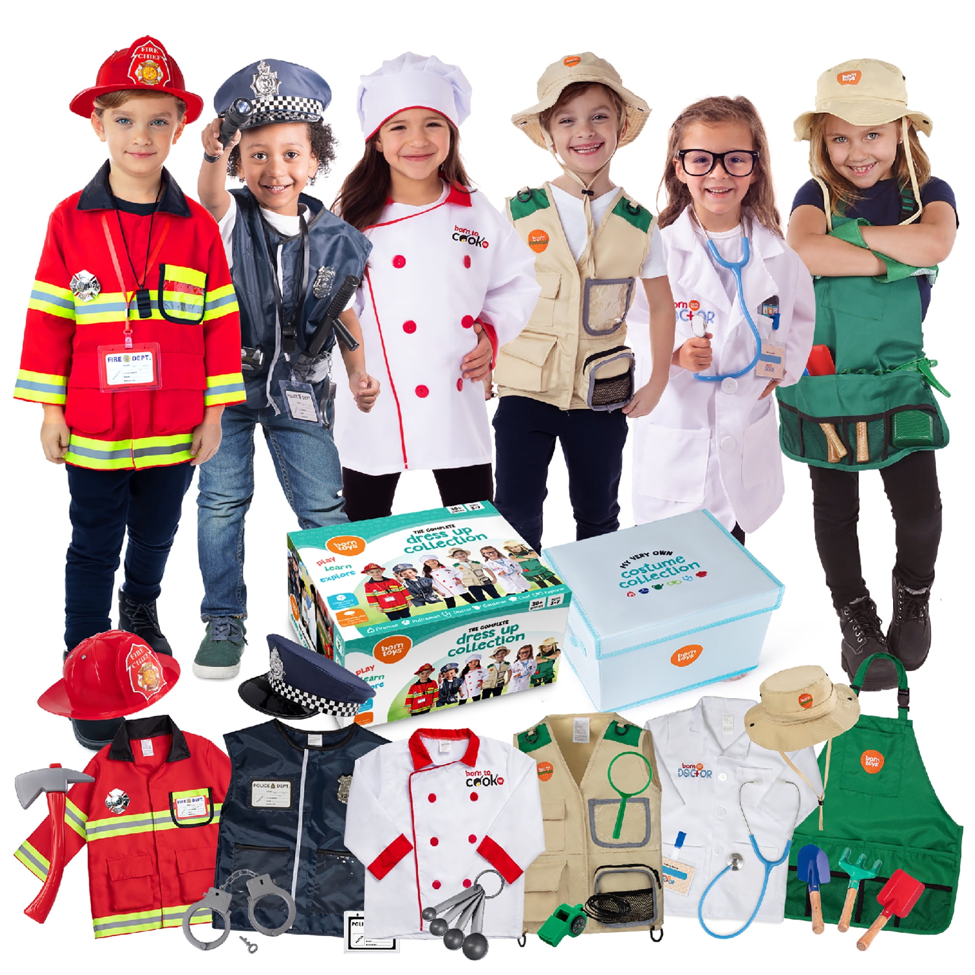 Kids Deluxe Dress Up Trunk Set with Costumes