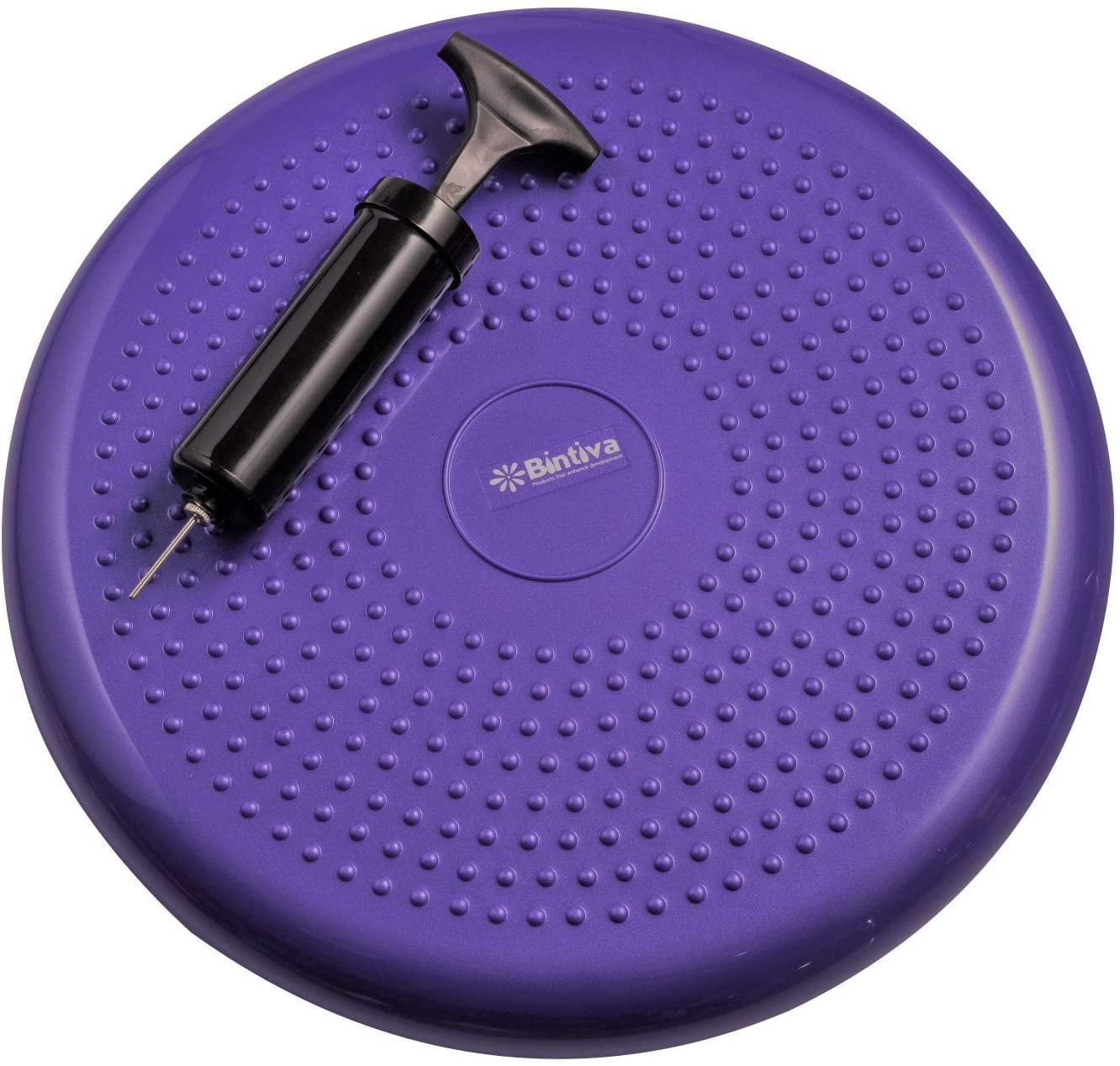 Bintiva Inflated Stability Wobble Cushion and Exercise Fitness Core Balance Disc