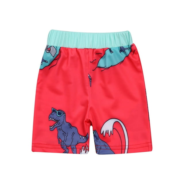 Binwwede Boys Swimwear Trunks Fish Printed Swim Shorts Toddler Baby Little Boy Summer Beach Swimsuits