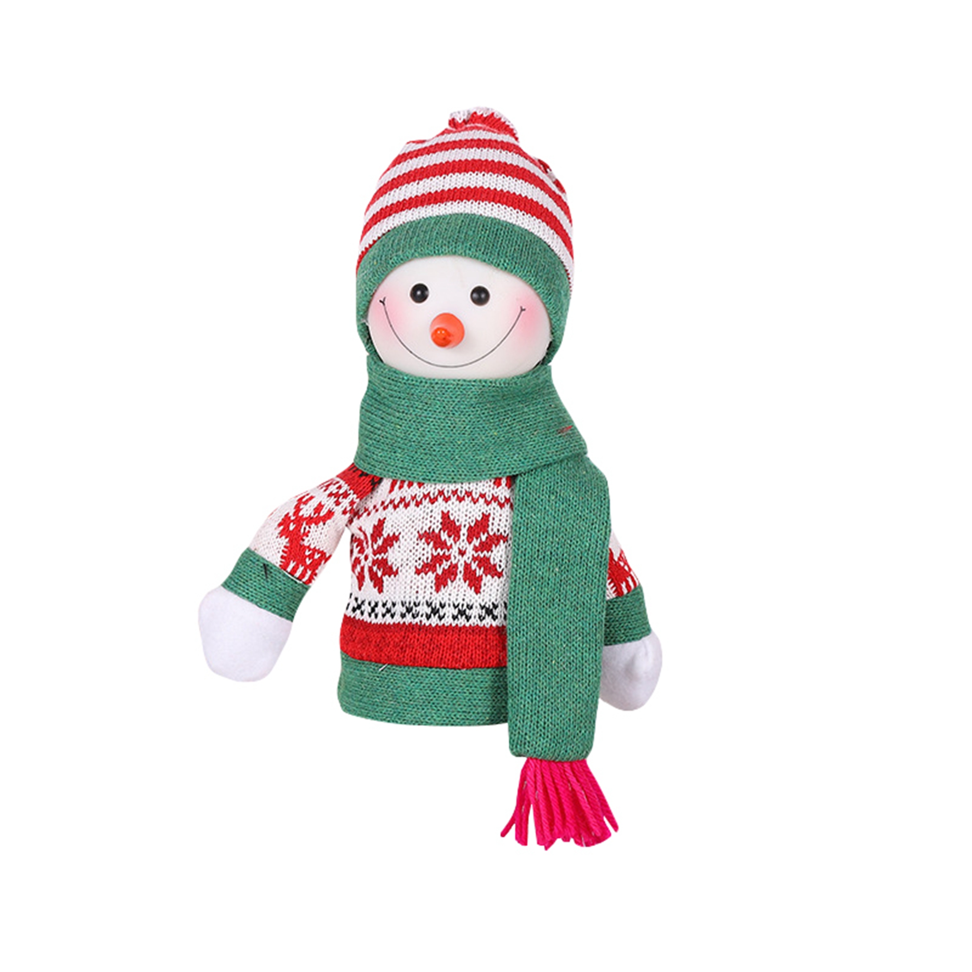 Binwwede Christmas Wine Bottle Decor Cute Snowman Dinner Table Decor