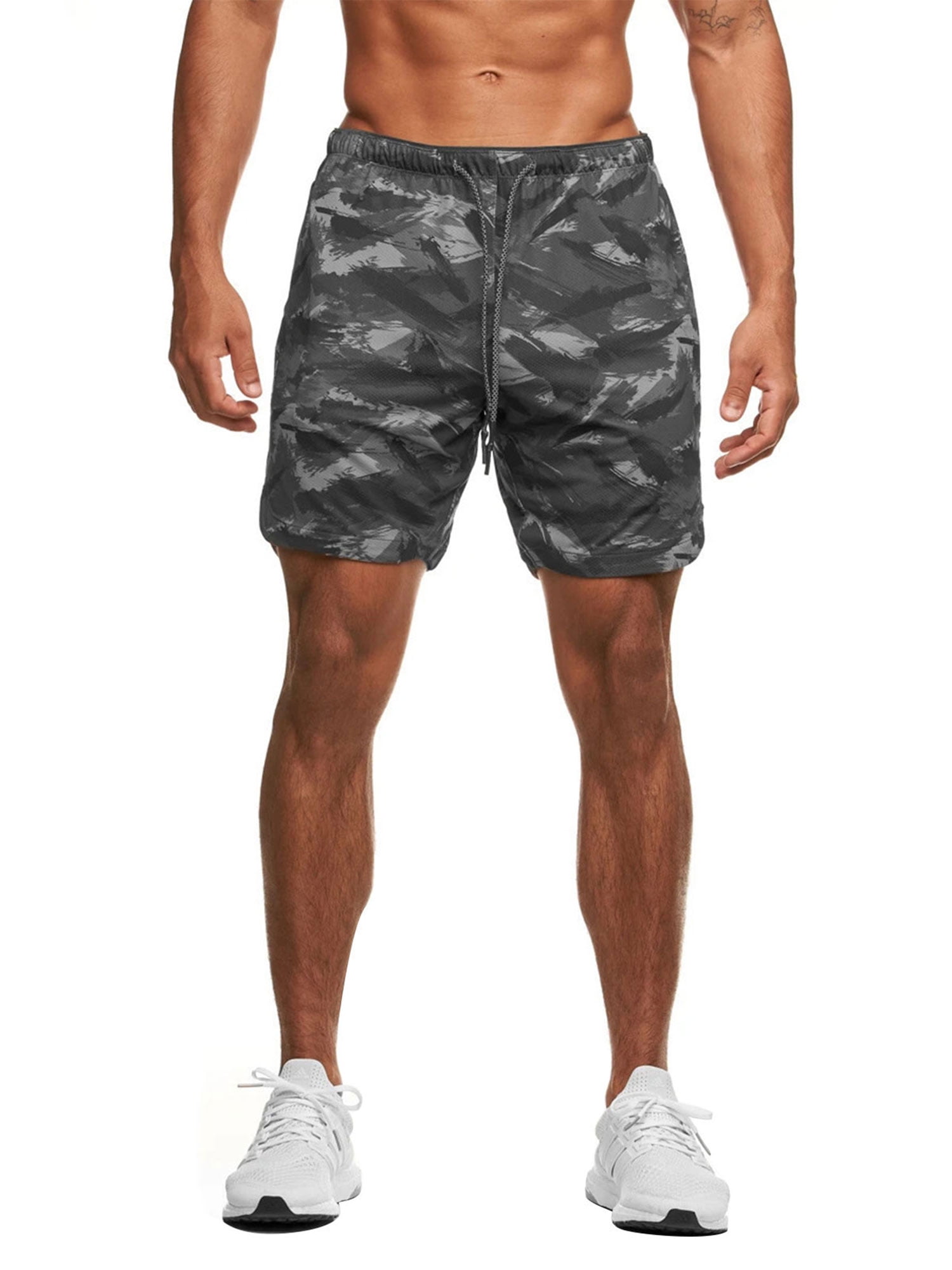 Binwwede Stay Cool and Stylish with Men's Camouflage Sports Shorts