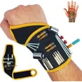 thumbnail image 1 of BinyaTools Magnetic Wristband with 9 Neodymium Magnets for Screws Nails Drill Bits, Black, 17.9 x 3.9 inches, 1 of 6