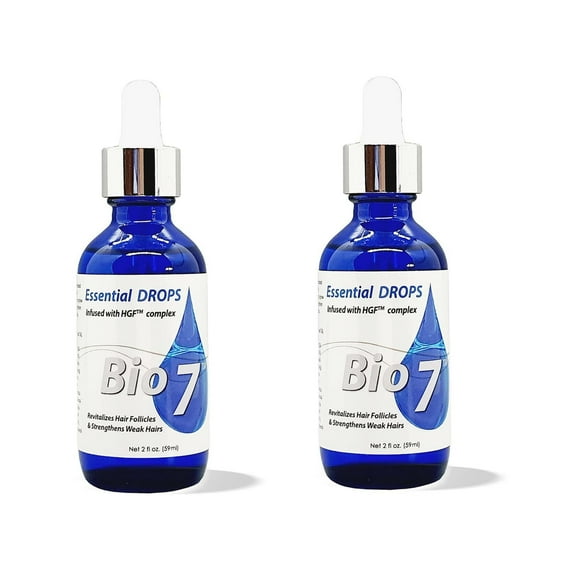 Bio 7 Essentials Miracle Drops Hair Oil - 2Fl Oz  (2 Pack) By Natures
