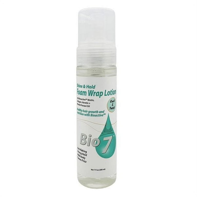 BY NATURES BIO 7 Shine & Hold Foam Wrap Lotion (7oz) BY NATURES BIO 7 Shine & Hold Foam Wrap Lotion (7oz)