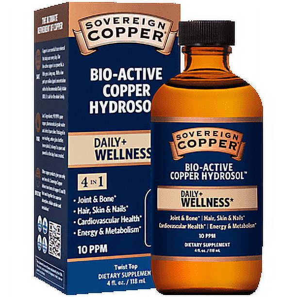 BioActive Copper Hydrosol 10 ppm 4 fl oz (118 ml)
