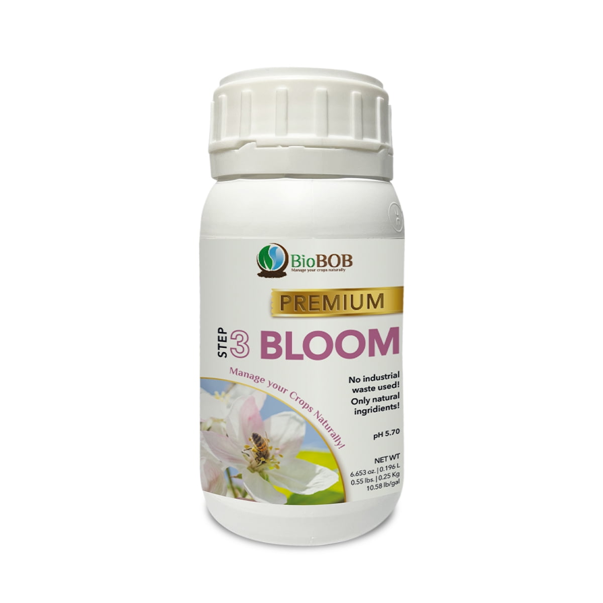 Bio BOB Bloom Step 3 of 4 Premium Organic Liquid Plant Food Fertilizer ...