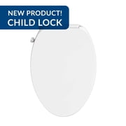 Bio Bidet BB-300 Non-Electric Bidet Toilet Seat with Child Lock, Front and Rear Wash, for Elongated Toilets